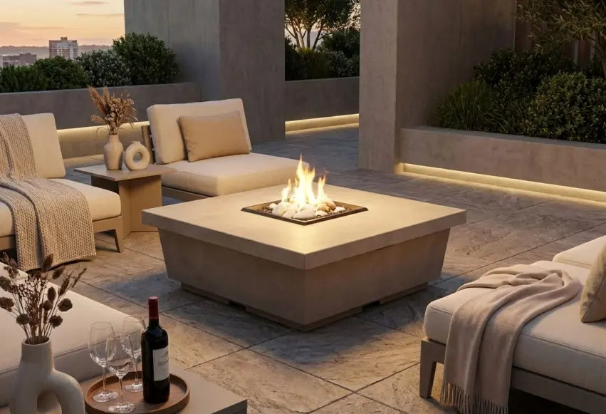 American Fyre Designs Contempo Square Firetable American Fyre Designs Dreamwood Living
