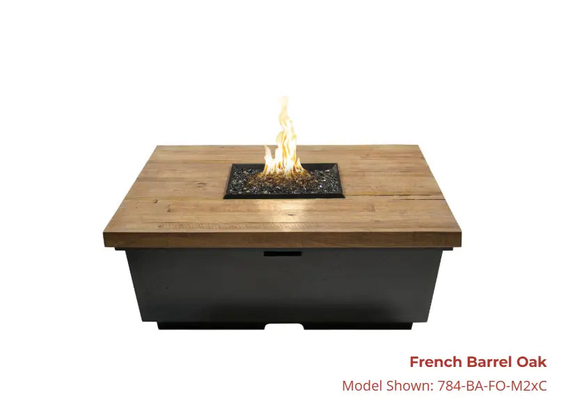 American Fyre Designs Contempo Square Reclaimed Wood Firetable American Fyre Designs Dreamwood Living