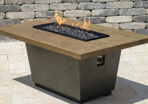American Fyre Designs Cosmopolitan Rectangle Reclaimed Wood Firetable American Fyre Designs Dreamwood Living