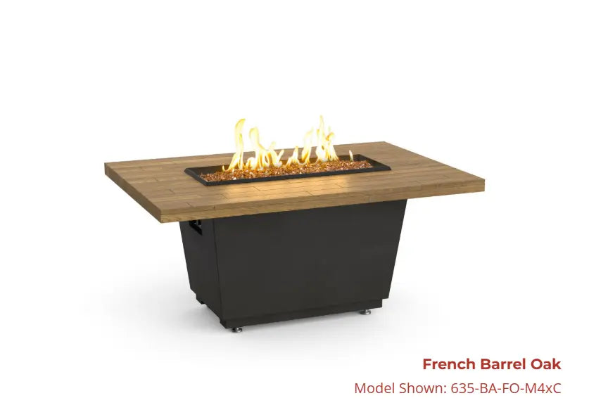 American Fyre Designs Cosmopolitan Rectangle Reclaimed Wood Firetable American Fyre Designs Dreamwood Living
