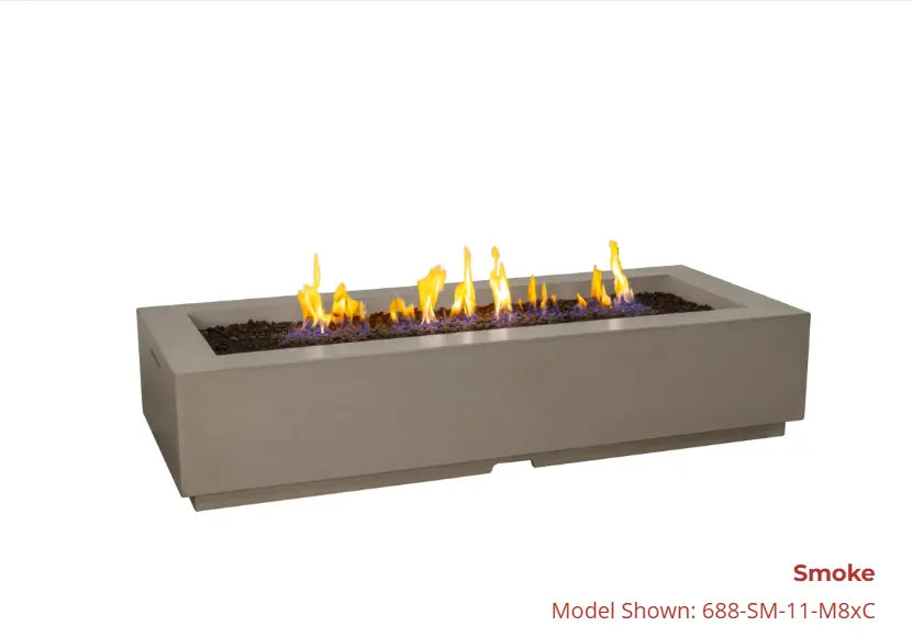 American Fyre Designs Louvre Long Rectangle Fire Pit American Fyre Designs Dreamwood Living