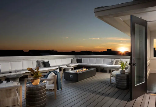 American Fyre Designs Louvre Rectangle Fire Pit American Fyre Designs Dreamwood Living