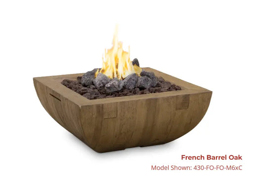 American Fyre Designs Reclaimed Wood Bordeaux Square Fire Bowl American Fyre Designs Dreamwood Living