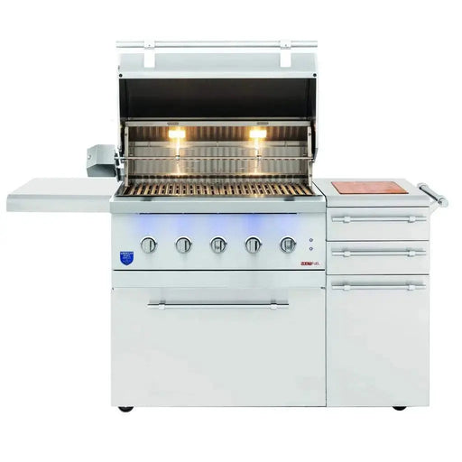 American Made Grills Encore Series 36" 5-Burner Freestanding Hybrid Grill American Made Grills Dreamwood Living