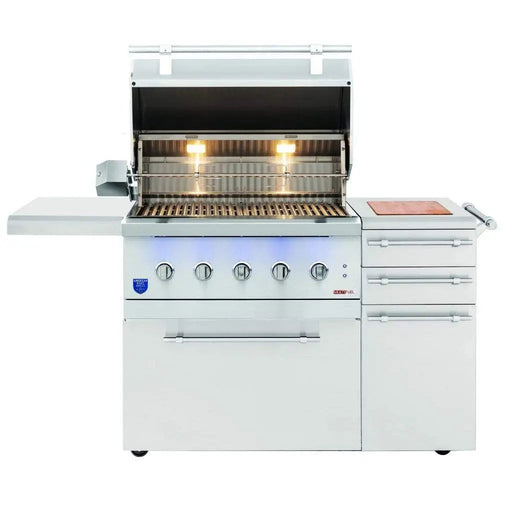 American Made Grills Encore Series 36" 5-Burner Freestanding Hybrid Grill American Made Grills Dreamwood Living