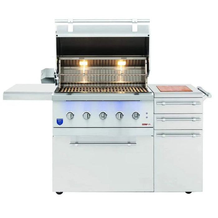 American Made Grills Encore Series 36" 5-Burner Freestanding Hybrid Grill American Made Grills Dreamwood Living
