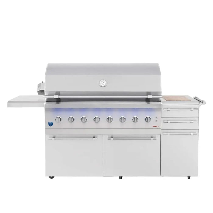 American Made Grills Encore Series 54" 8-Burner Freestanding Hybrid Grill American Made Grills Dreamwood Living