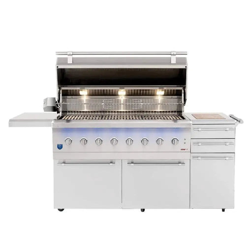 American Made Grills Encore Series 54" 8-Burner Freestanding Hybrid Grill American Made Grills Dreamwood Living