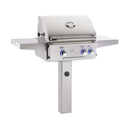 American Outdoor Grill 24" L-Series 2-Burner In-Ground Post Gas Grill American Outdoor Grill Dreamwood Living