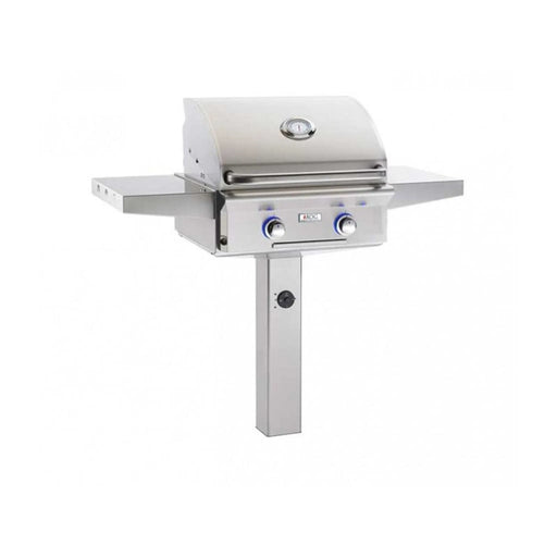 American Outdoor Grill 24" L-Series 2-Burner In-Ground Post Gas Grill American Outdoor Grill Dreamwood Living