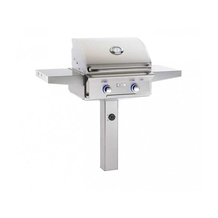 American Outdoor Grill 24" L-Series 2-Burner In-Ground Post Gas Grill American Outdoor Grill Dreamwood Living