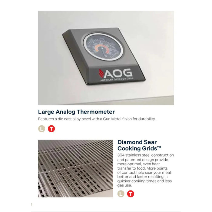 American Outdoor Grill 36" T-Series Built-In Gas Grill American Outdoor Grill Dreamwood Living