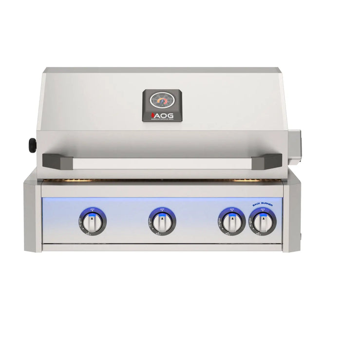 American Outdoor Grill 30" L-Series Built-In Gas Grill with Lights & Rotisserie (2026 Model)