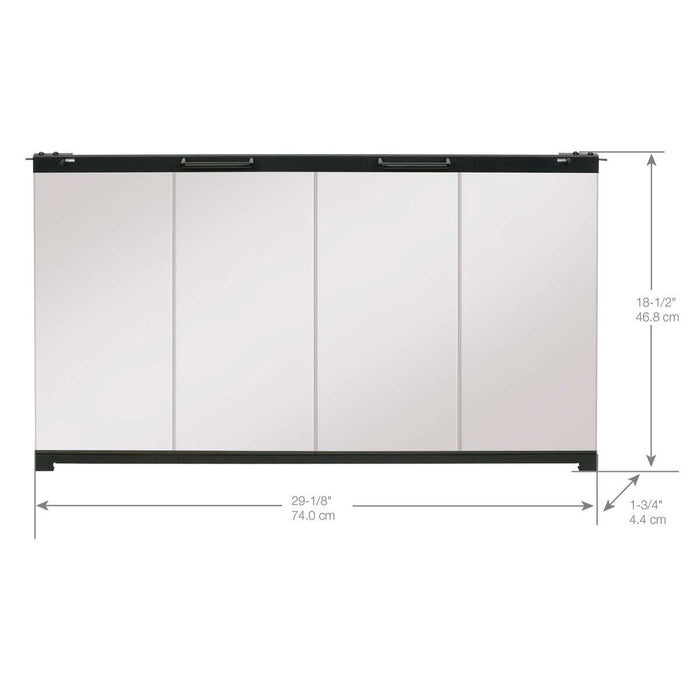 Dimplex Glass Bi-fold Look Door
