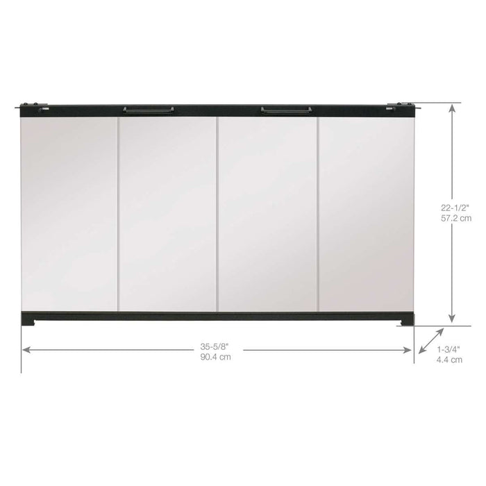 Dimplex Glass Bi-fold Look Door