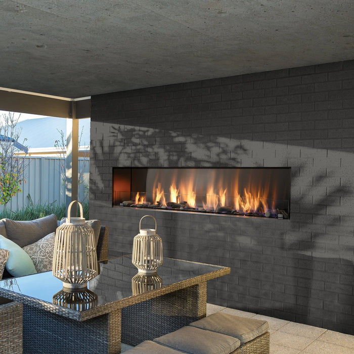 Barbara Jean 72" See Through Linear Outdoor Fireplace - OFP7972S2 Barbara Jean Dreamwood Living