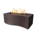 The Outdoor Plus OPT-BLWPC60 Billow 60" Powder Coat Rectangular Gas Fire Pit