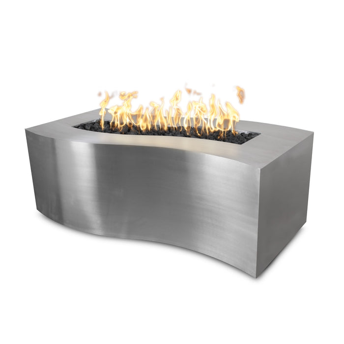 The Outdoor Plus OPT-BLW(CS/HCP/SS)60 Billow 60" Metal Collection Rectangular Gas Fire Pit