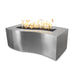 The Outdoor Plus OPT-BLW(CS/HCP/SS)60 Billow 60" Metal Collection Rectangular Gas Fire Pit