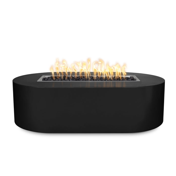 The Outdoor Plus OPT-BSPPC84 Bispo 84" Powder Coat Rectangular Gas Fire Pit