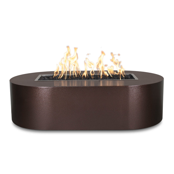 The Outdoor Plus OPT-BSPPC84 Bispo 84" Powder Coat Rectangular Gas Fire Pit