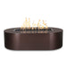 The Outdoor Plus OPT-BSPPC84 Bispo 84" Powder Coat Rectangular Gas Fire Pit