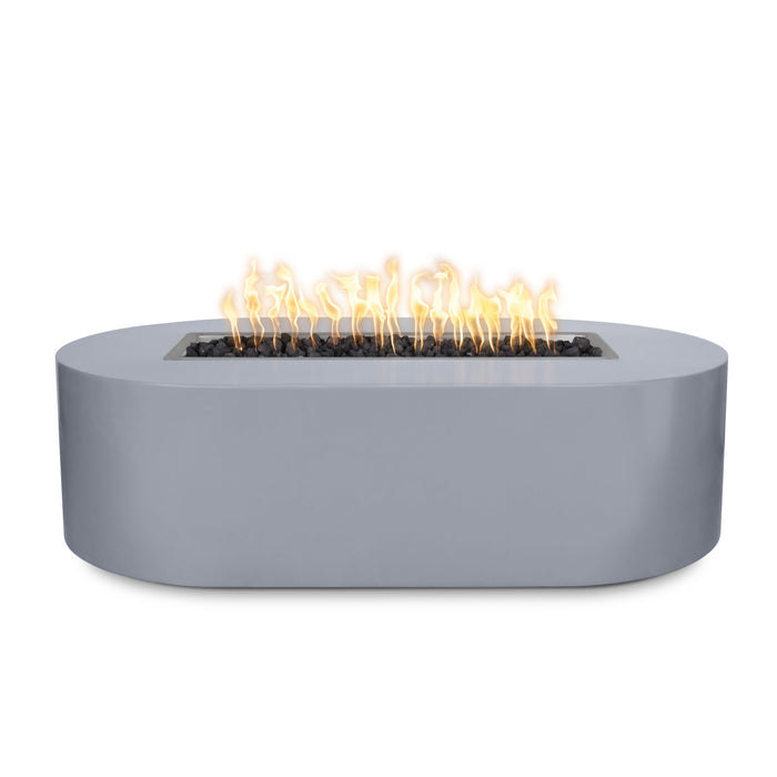 The Outdoor Plus OPT-BSPPC84 Bispo 84" Powder Coat Rectangular Gas Fire Pit