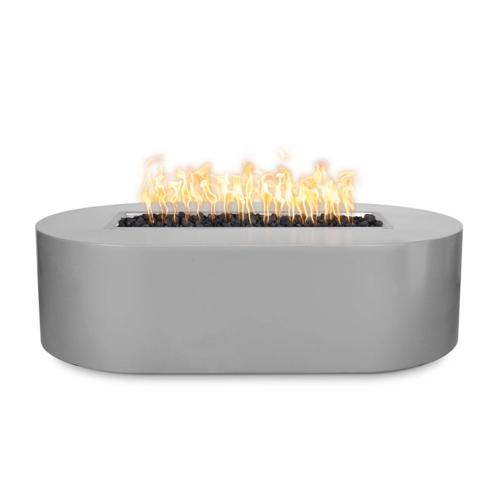 The Outdoor Plus OPT-BSPPC84 Bispo 84" Powder Coat Rectangular Gas Fire Pit