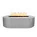 The Outdoor Plus OPT-BSPPC84 Bispo 84" Powder Coat Rectangular Gas Fire Pit