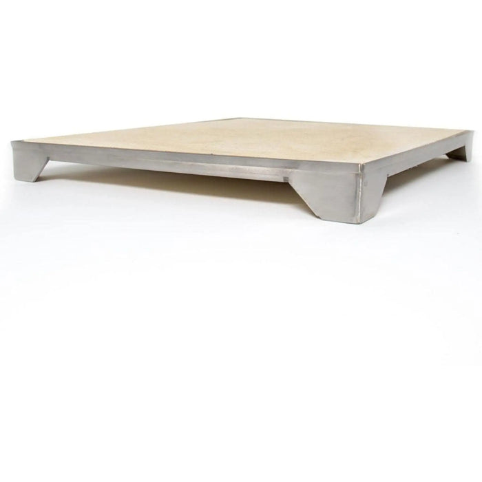 Blaze 14.75"/15" Ceramic Pizza Stone With Stainless Steel Tray Blaze Dreamwood Living