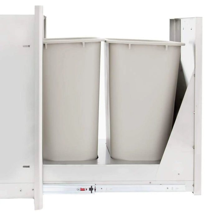 Blaze 20" Roll Out Trash Recycle Bin Blaze Dreamwood Living