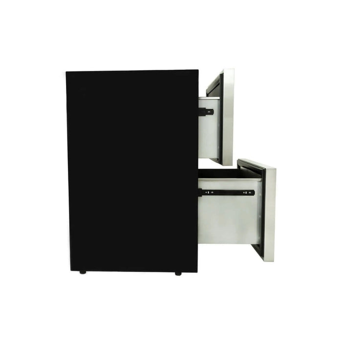 Blaze 23.5" Outdoor Rated Stainless Steel Double Drawer 5.1 Cu. Ft. Refrigerator Blaze Dreamwood Living