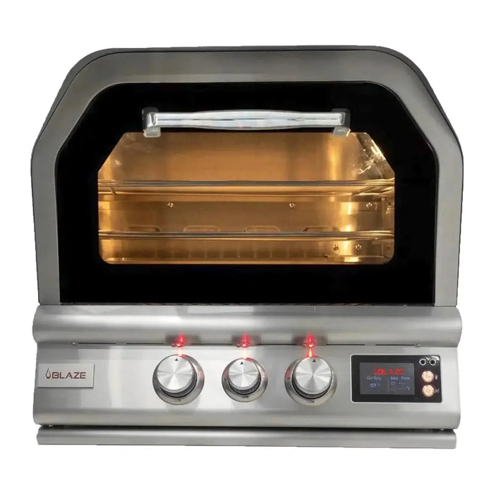 Blaze 26" Built-in Natural Gas Outdoor Pizza Oven With Rotisserie Kit Blaze Dreamwood Living