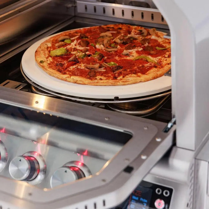 Blaze 26" Table Top Natural Gas Outdoor Pizza Oven With Rotisserie Kit & Countertop Sleeve Blaze Dreamwood Living