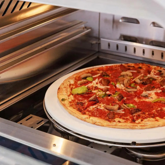 Blaze 26" Table Top Natural Gas Outdoor Pizza Oven With Rotisserie Kit & Countertop Sleeve Blaze Dreamwood Living