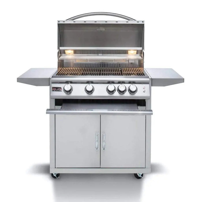 Blaze 32" 4-Burner Premium LTE Freestanding Gas Grill with Rear Infrared Burner & Grill Lights Blaze Dreamwood Living