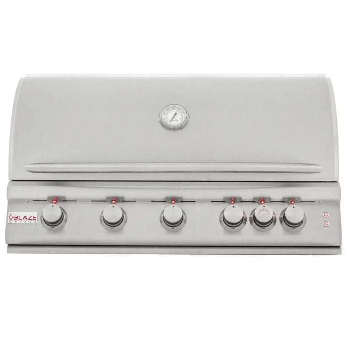 Blaze 40" 5-Burner Premium LTE Built-In Gas Grill with Lights Blaze Dreamwood Living