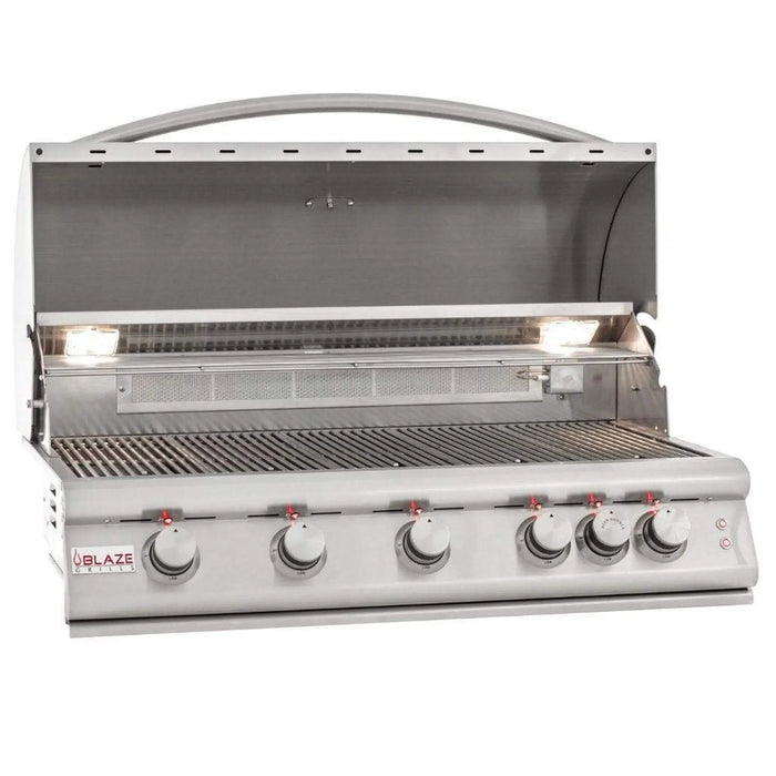 Blaze 40" 5-Burner Premium LTE Built-In Gas Grill with Lights Blaze Dreamwood Living