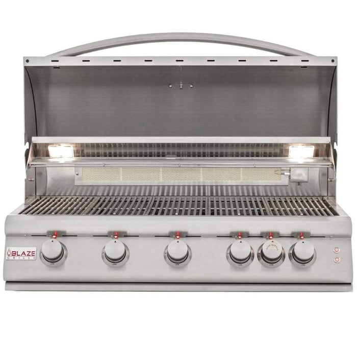 Blaze 40" 5-Burner Premium LTE Built-In Gas Grill with Lights Blaze Dreamwood Living