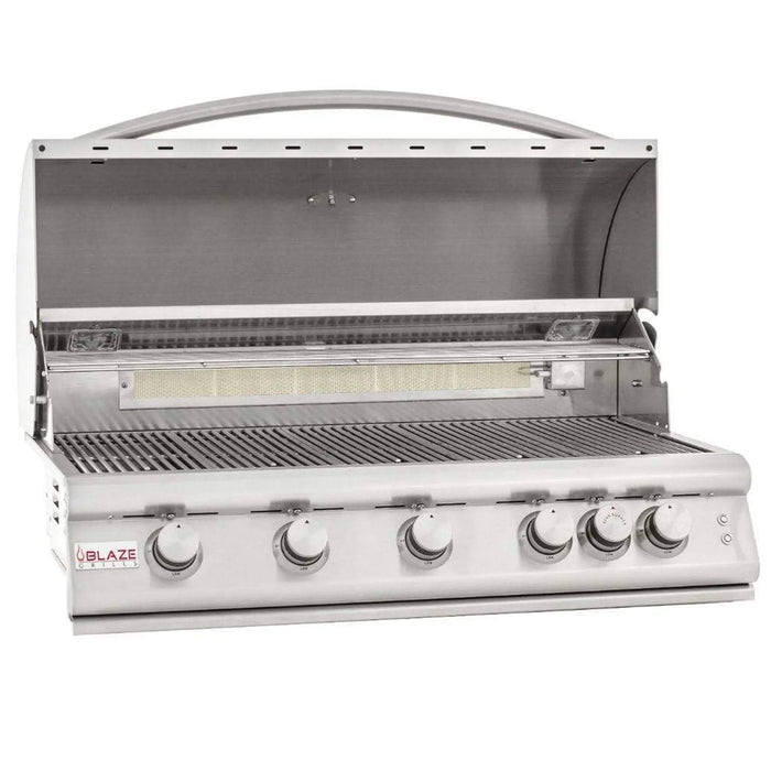 Blaze 40" 5-Burner Premium LTE Built-In Gas Grill with Lights Blaze Dreamwood Living