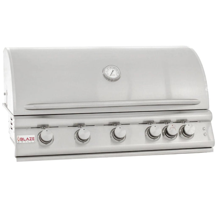 Blaze 40" 5-Burner Premium LTE Built-In Gas Grill with Lights Blaze Dreamwood Living
