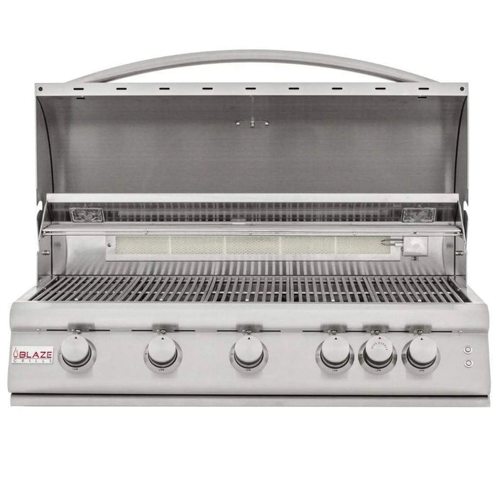 Blaze 40" 5-Burner Premium LTE Built-In Gas Grill with Lights Blaze Dreamwood Living