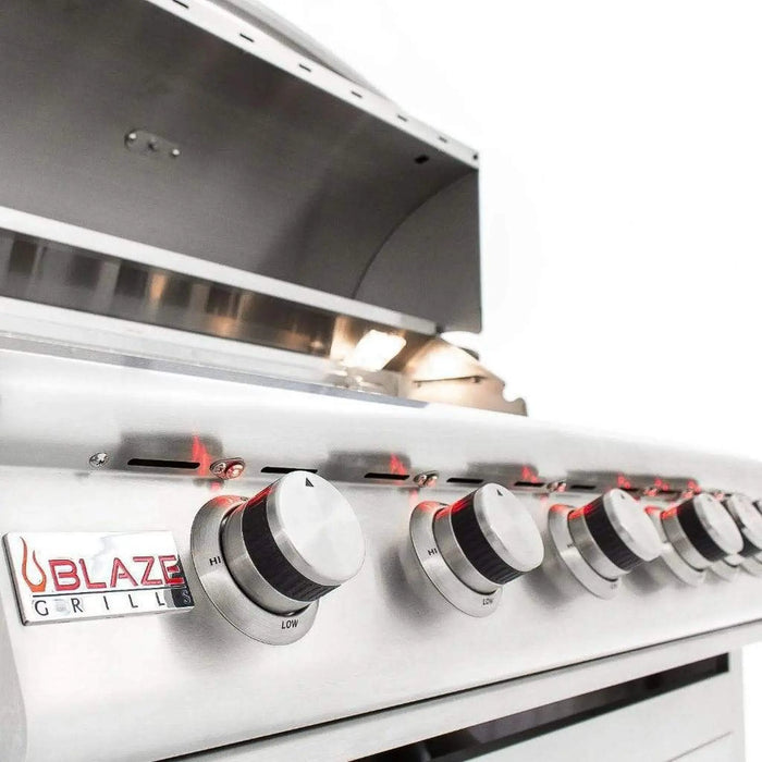 Blaze 40" 5-Burner Premium LTE Built-In Gas Grill with Lights Blaze Dreamwood Living