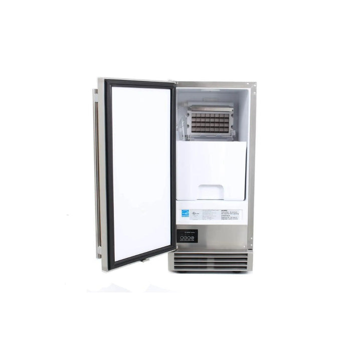 Blaze 50 lbs. 15" Outdoor Rated Ice Maker With Gravity Drain Blaze Dreamwood Living