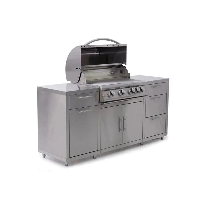 Blaze 72" Stainless Steel BBQ Island With 32" 4-Burner Premium LTE Natural Gas Grill Blaze Dreamwood Living