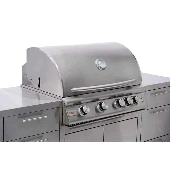 Blaze 72" Stainless Steel BBQ Island With 32" 4-Burner Premium LTE Natural Gas Grill Blaze Dreamwood Living