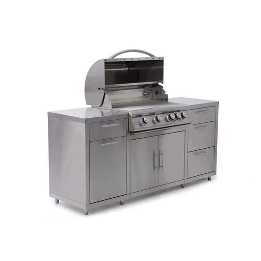 Blaze 72" Stainless Steel BBQ Island With 32" 4-Burner Premium LTE Propane Gas Grill Blaze Dreamwood Living