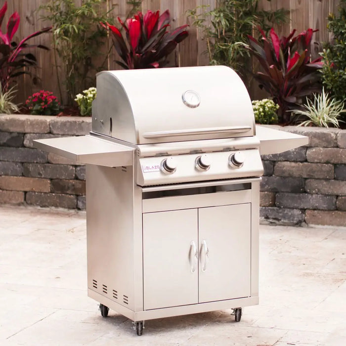 Blaze BCM 25-Inch 3-Burner Freestanding Gas Grill Blaze Dreamwood Living