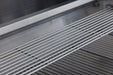 Blaze BCM grill warming rack above the cooking grates, close-up
