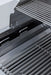 Blaze BCM grill perforated flame tamers with the cooking grates removed, close-up